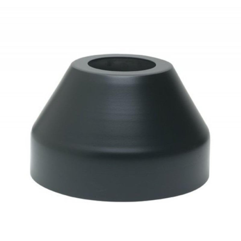 Solus SB-2410-BK Base Cover for Standard 3â€ Outdoor Light Post, Decorative Die Cast Aluminum, Hides Surface Mount, Black, Single Pack - Image 1
